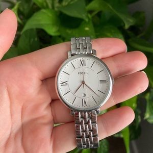 Jacqueline Stainless Steel Fossil Watch